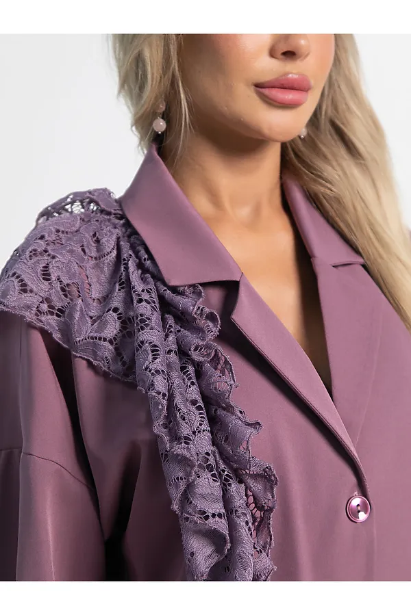 Костюм брючный Стилизация LADY TAIGA, нежно-розовый - фото 2