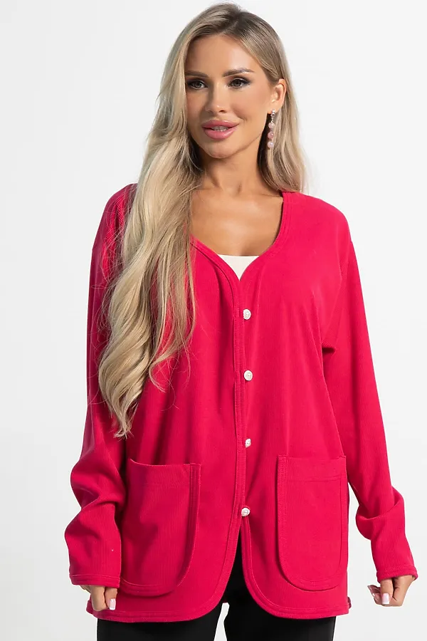 Кардиган Келли LADY TAIGA, малиновый - фото 2