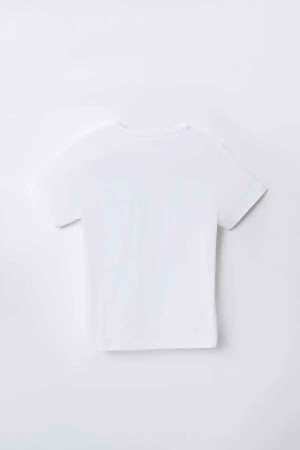 Футболка для мальчиков MARK FORMELLE, белый +печать8 - фото 2