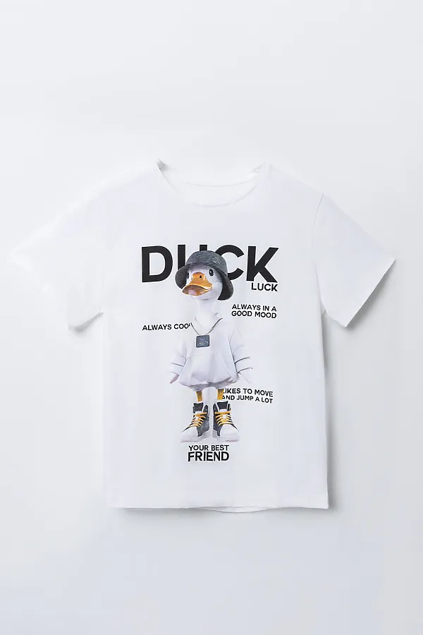 Футболка для мальчиков MARK FORMELLE, белый +печать8 - фото 2