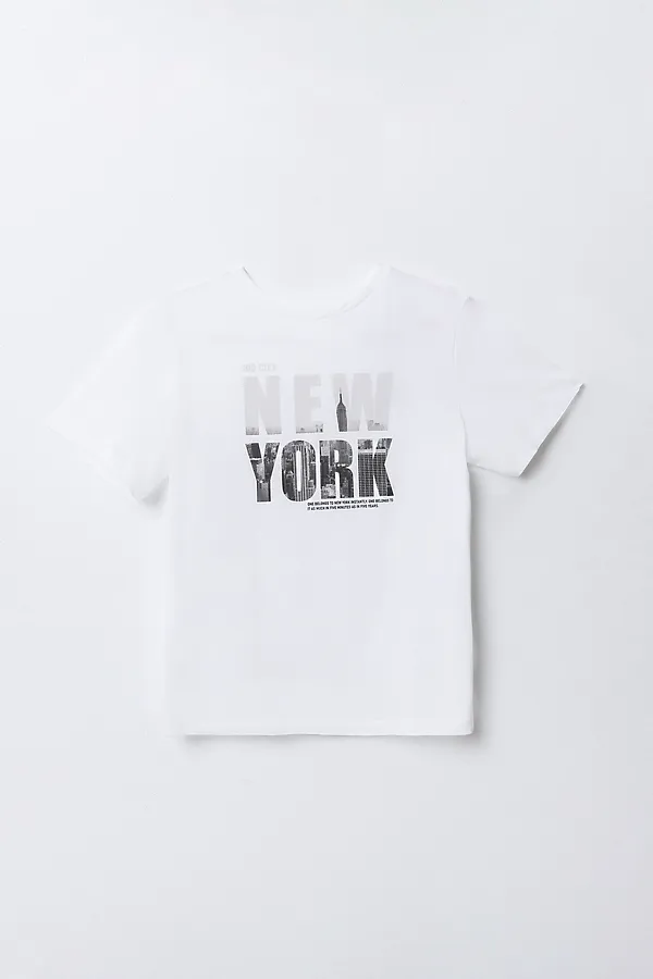 Футболка для мальчиков MARK FORMELLE, белый +печать4 - фото 2