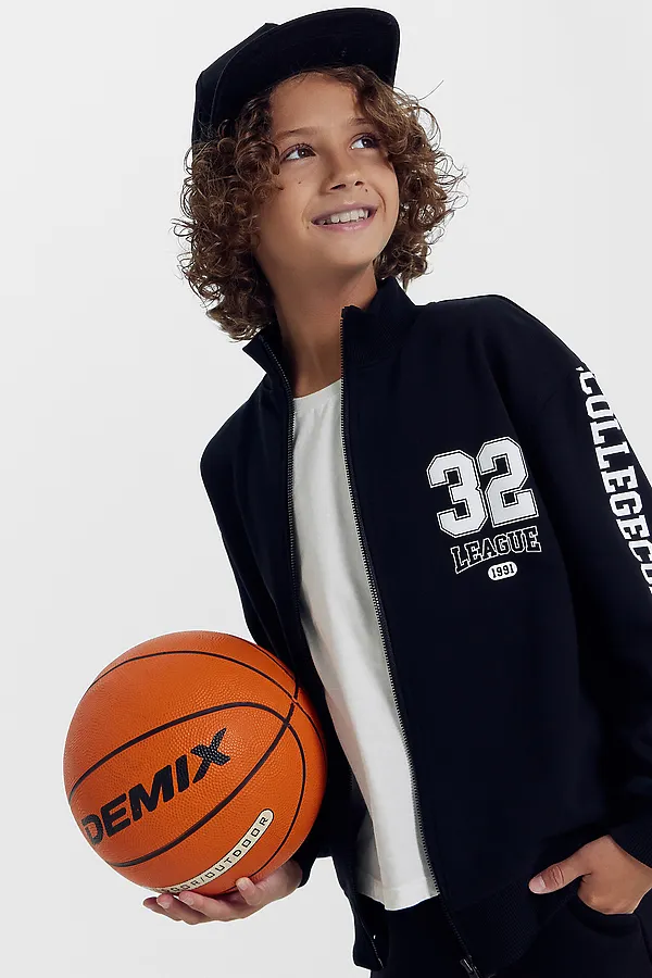 Толстовка для мальчиков MARK FORMELLE, черный +печать - фото 2