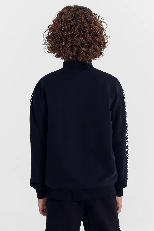 Толстовка для мальчиков MARK FORMELLE, черный +печать - фото 2