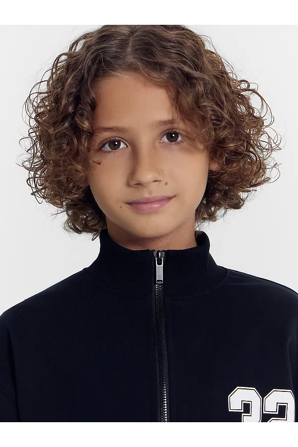 Толстовка для мальчиков MARK FORMELLE, черный +печать - фото 2