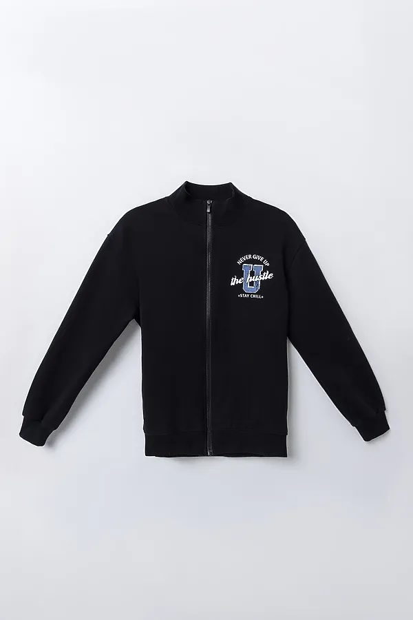 Толстовка для мальчиков MARK FORMELLE, черный +печать - фото 2