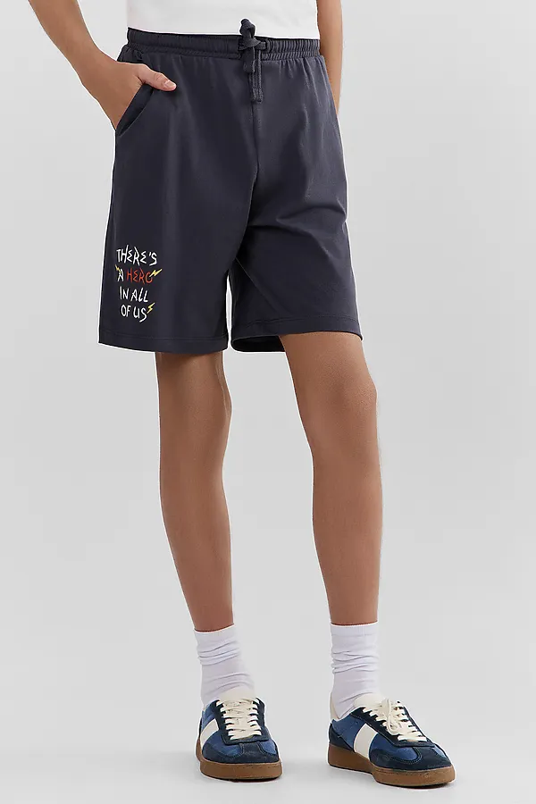 Шорты для мальчиков MARK FORMELLE, графит +печать2 - фото 2