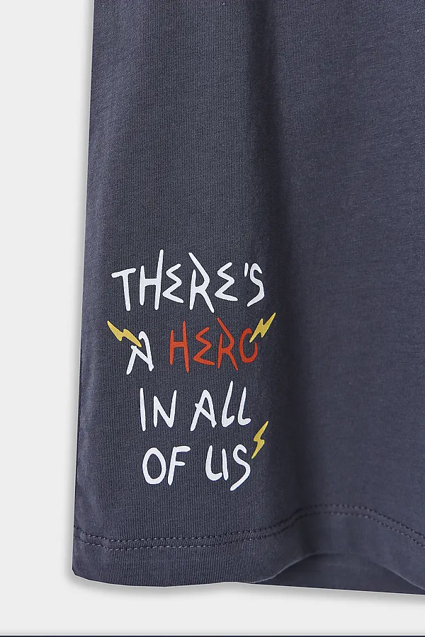 Шорты для мальчиков MARK FORMELLE, графит +печать2 - фото 2