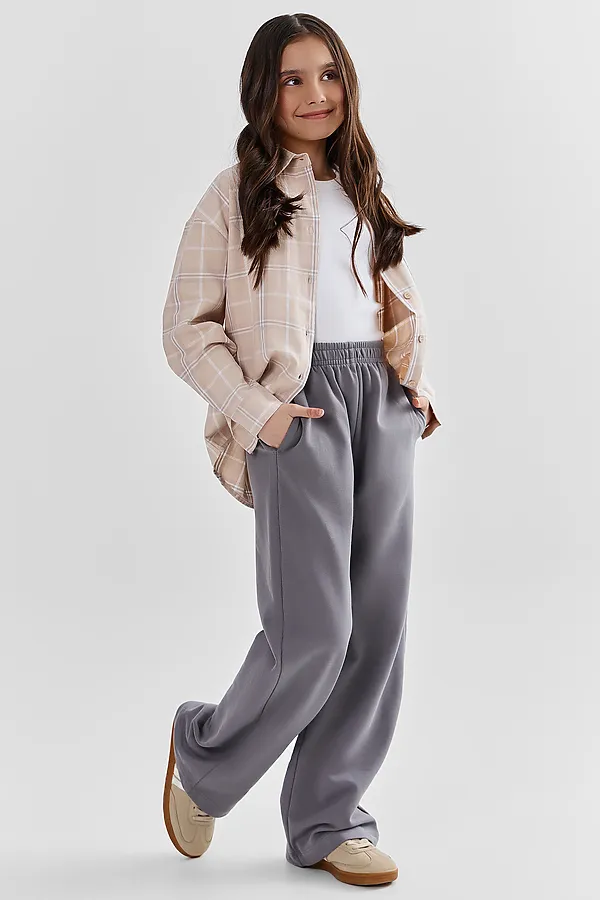 Брюки для девочек MARK FORMELLE, т.серый - фото 2