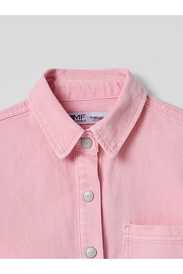 Рубашка джинсовая для девочек MARK FORMELLE, розовый - фото 2