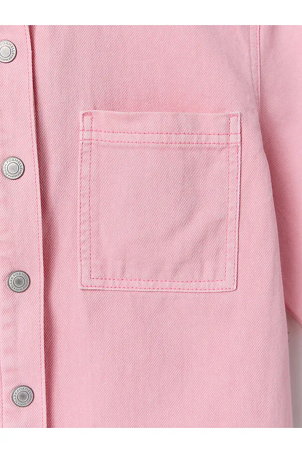 Рубашка джинсовая для девочек MARK FORMELLE, розовый - фото 2