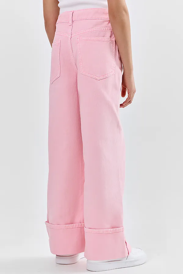 Джинсы для девочек MARK FORMELLE, розовый - фото 2