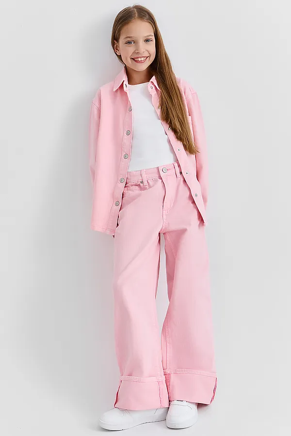 Джинсы для девочек MARK FORMELLE, розовый - фото 2