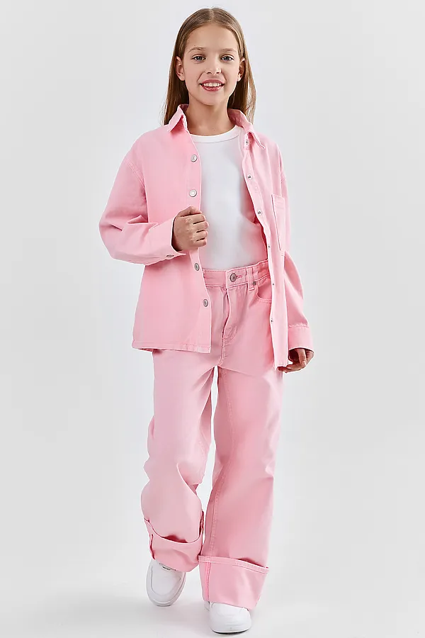 Джинсы для девочек MARK FORMELLE, розовый - фото 2