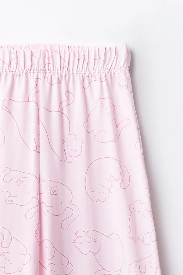 Комплект для девочек (рубашка, брюки) MARK FORMELLE, котики на розовом - фото 2