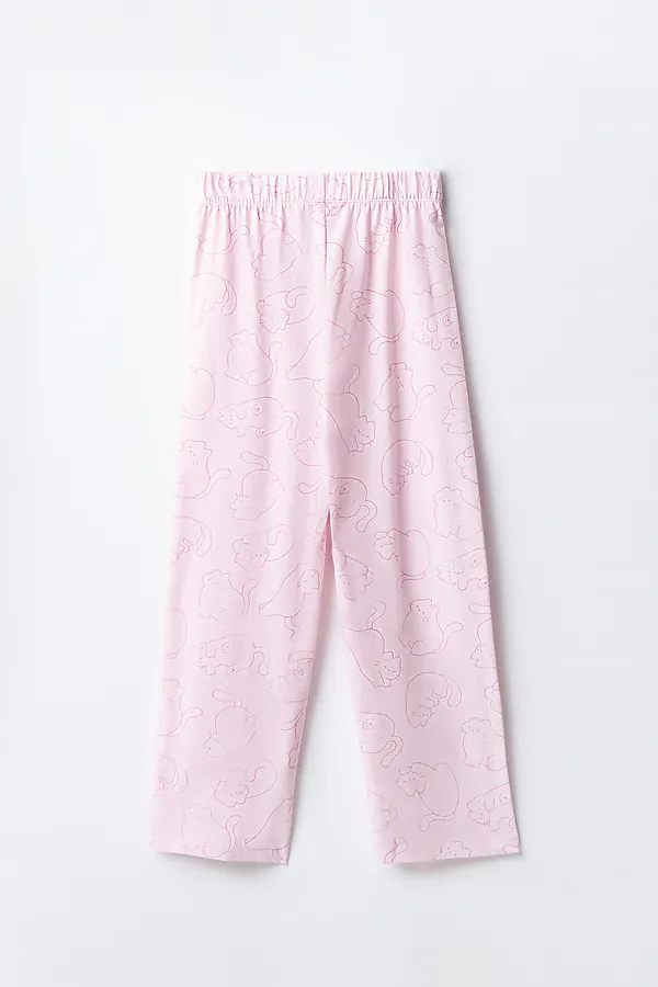 Комплект для девочек (рубашка, брюки) MARK FORMELLE, котики на розовом - фото 2