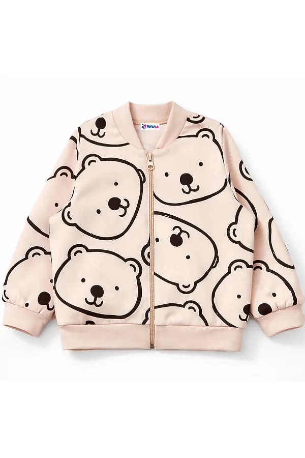 Куртка футер 2х нитка начёс YOULALA, бежевый - фото 2