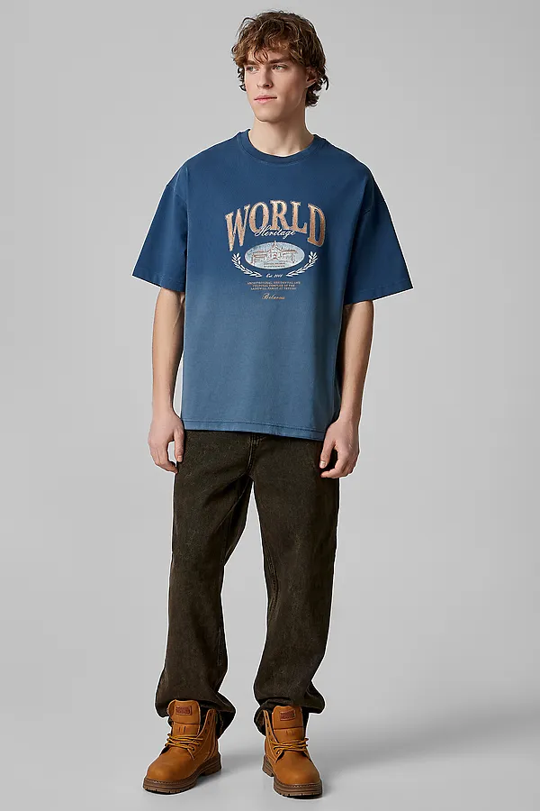 Футболка мужская MARK FORMELLE, шторм +печать1 - фото 2