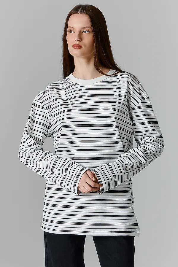 Джемпер женский MARK FORMELLE, полоска на св.молочном - фото 2