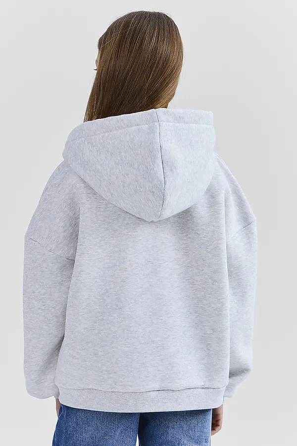 Толстовка для девочек MARK FORMELLE, серый меланж 4306-а - фото 2