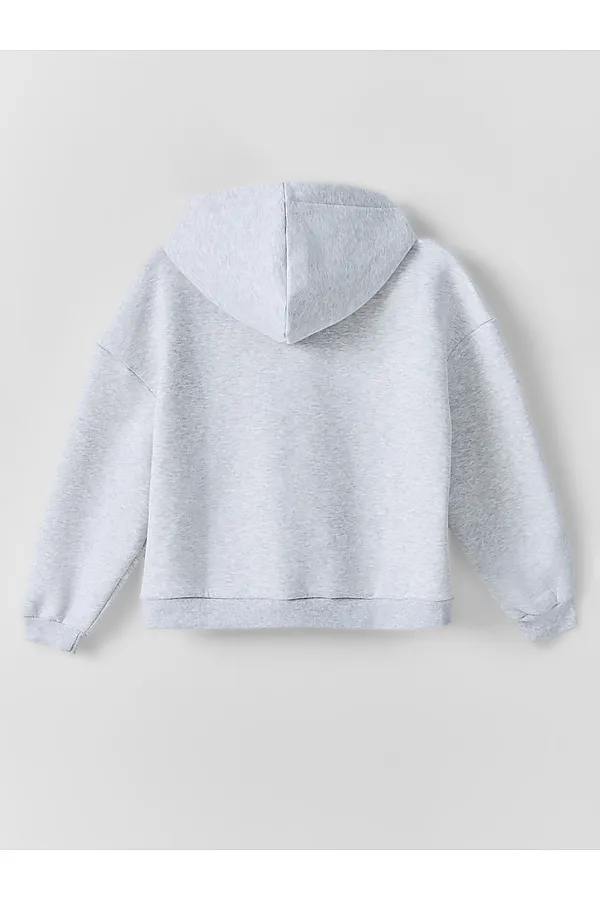 Толстовка для девочек MARK FORMELLE, серый меланж 4306-а - фото 2