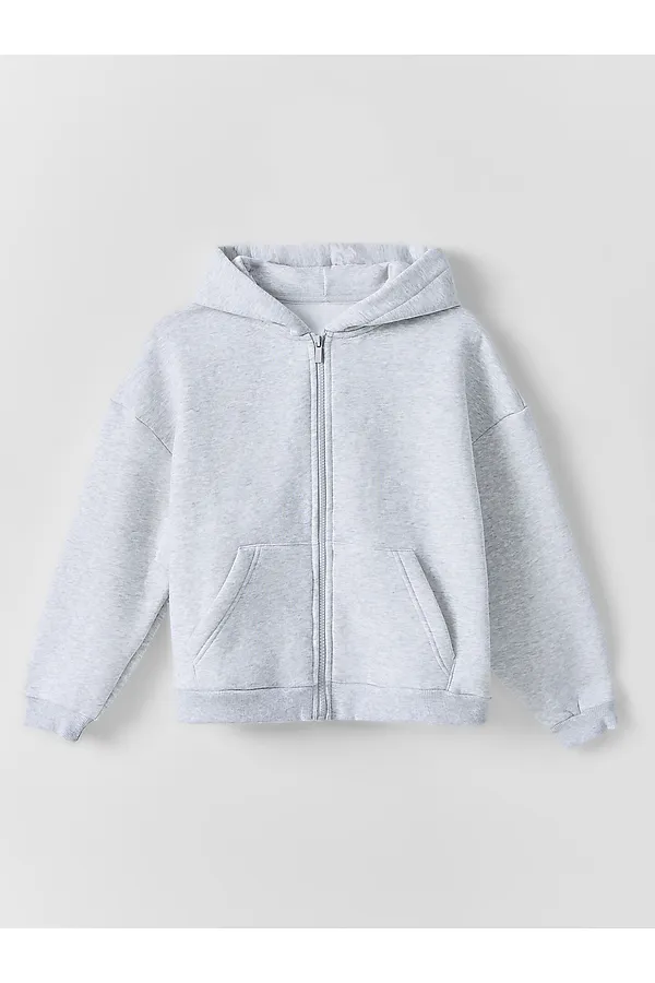 Толстовка для девочек MARK FORMELLE, серый меланж 4306-а - фото 2