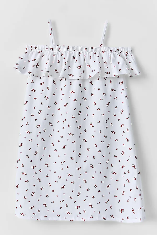 Сарафан для девочек MARK FORMELLE, вишенки на белом - фото 2