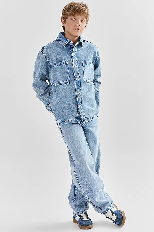 Куртка джинсовая для мальчиков MARK FORMELLE, голубой +тинт - фото 2