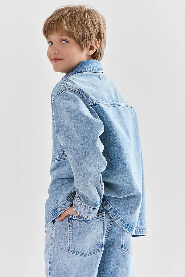 Куртка джинсовая для мальчиков MARK FORMELLE, голубой +тинт - фото 2