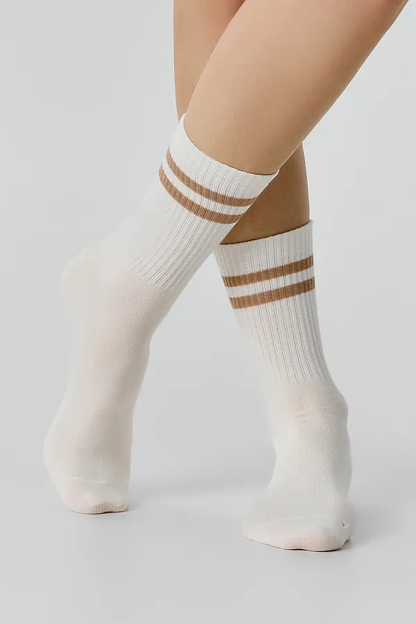 Носки женские (3 пары) MARK FORMELLE, молочный /капучино /сухая роза/ - фото 2