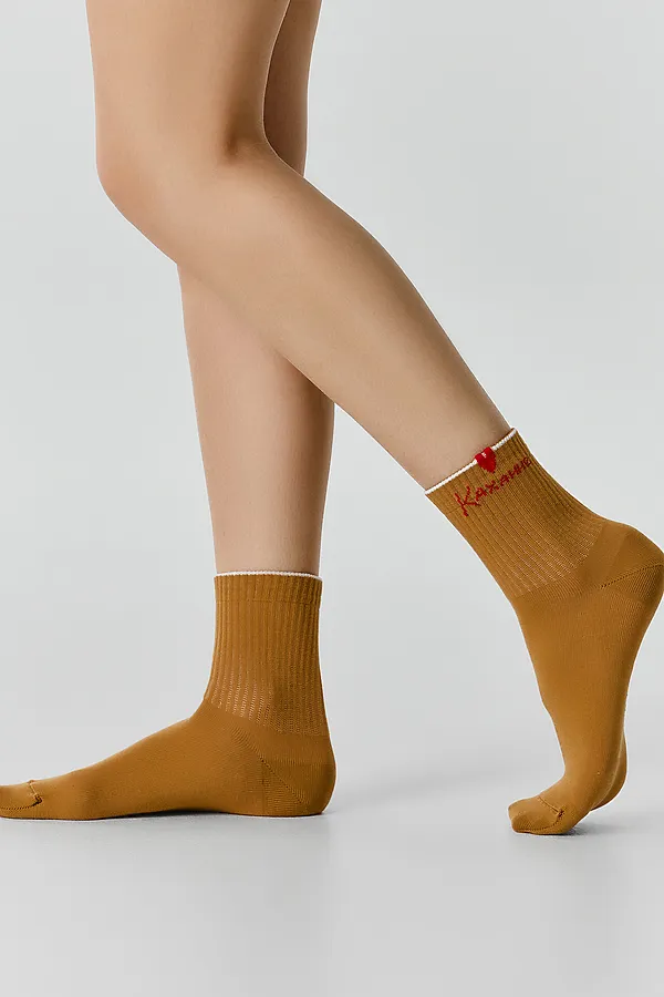 Носки женские MARK FORMELLE, св.кэмел - фото 2