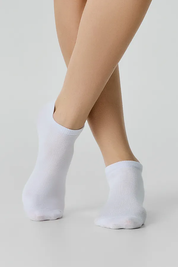 Носки женские (3 пары) MARK FORMELLE, белый /сер.меланж /черный/ - фото 2