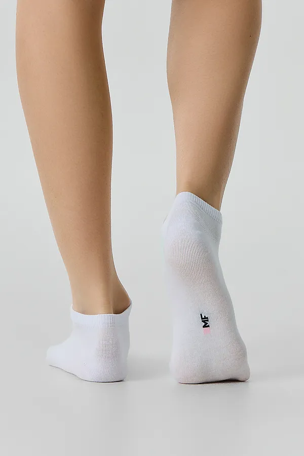 Носки женские (3 пары) MARK FORMELLE, белый /сер.меланж /черный/ - фото 2