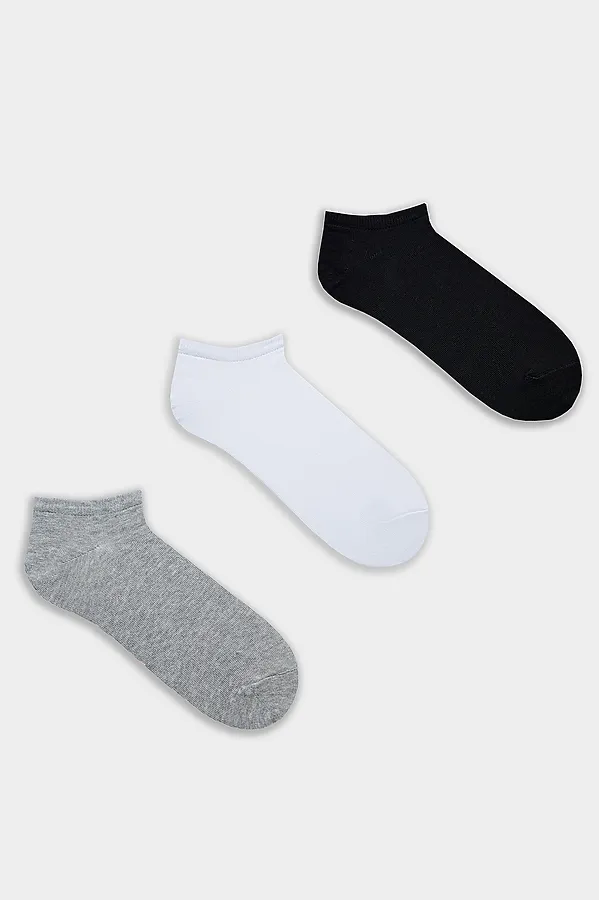 Носки женские (3 пары) MARK FORMELLE, белый /сер.меланж /черный/ - фото 2