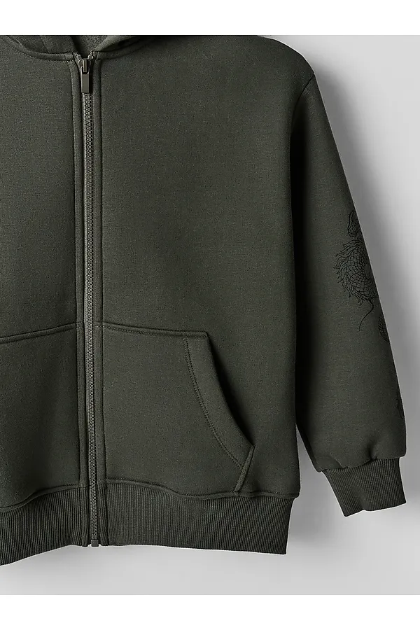 Толстовка для мальчиков MARK FORMELLE, т.хаки +печать1 - фото 2