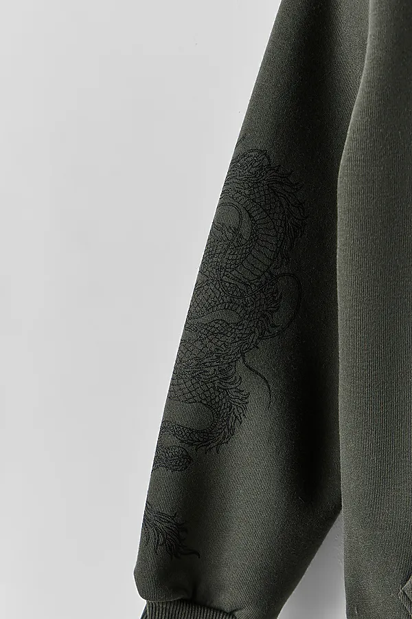 Толстовка для мальчиков MARK FORMELLE, т.хаки +печать1 - фото 2