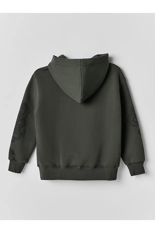 Толстовка для мальчиков MARK FORMELLE, т.хаки +печать1 - фото 2