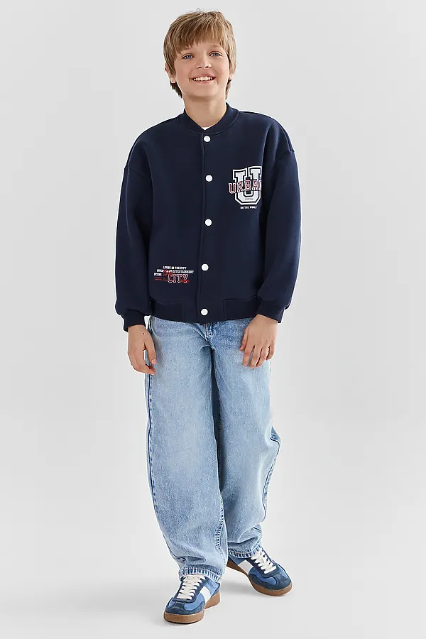 Толстовка для мальчиков MARK FORMELLE, неви +печать2 - фото 2