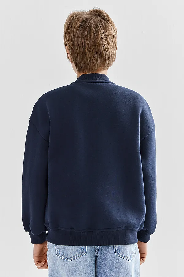 Толстовка для мальчиков MARK FORMELLE, неви +печать2 - фото 2