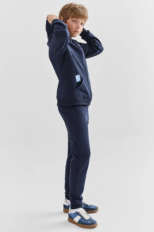 Комплект для мальчиков (толстовка, брюки) MARK FORMELLE, неви +печать1 - фото 2