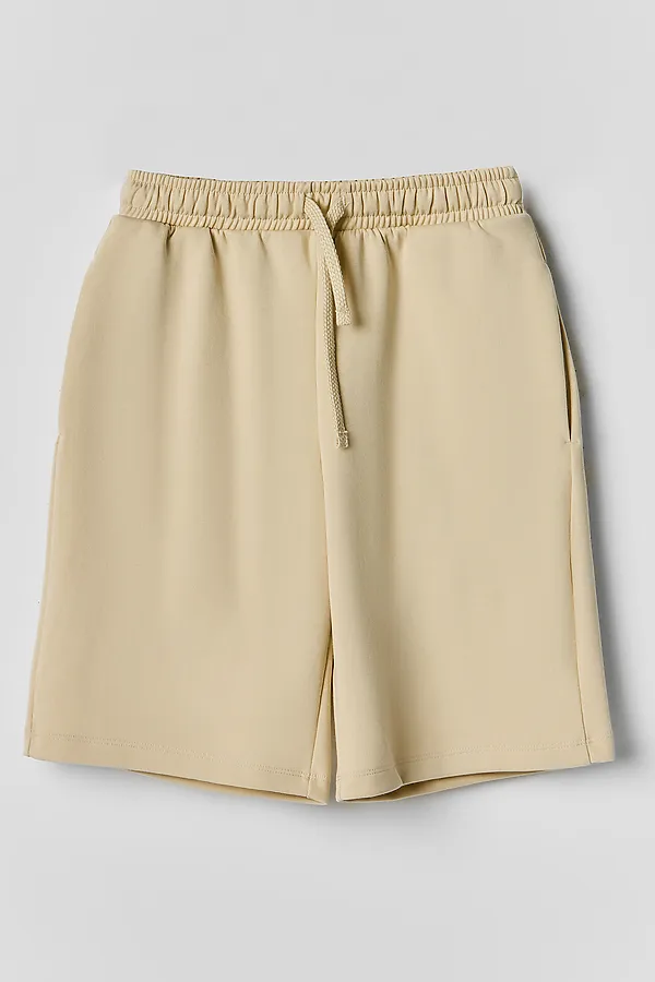 Комплект для мальчиков (худи, шорты) MARK FORMELLE, бежевый кварц +печать - фото 2