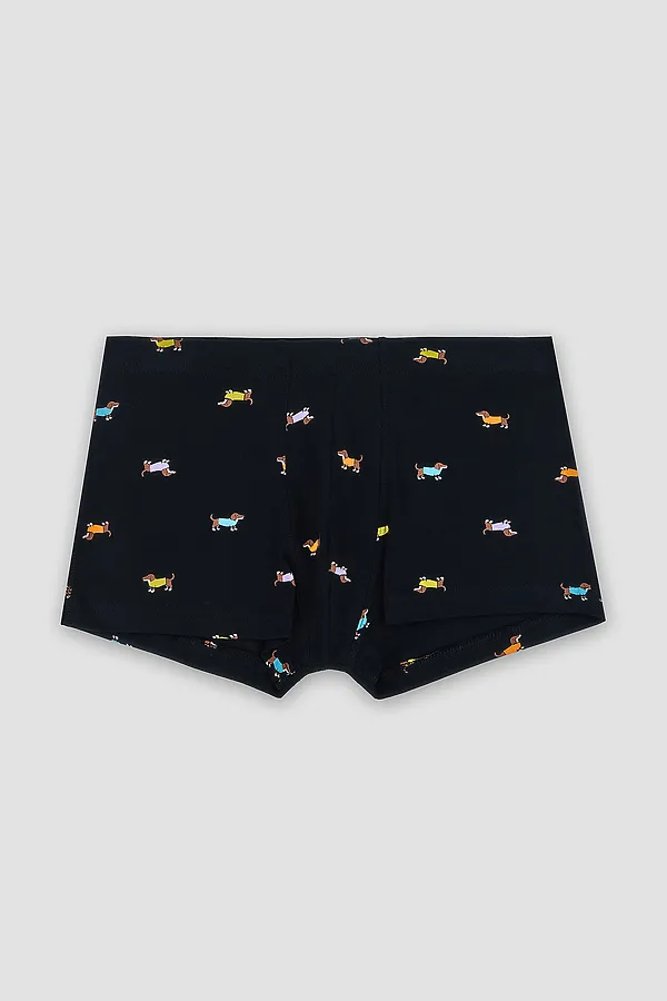 Трусы мужские MARK FORMELLE, таксы на черном - фото 2