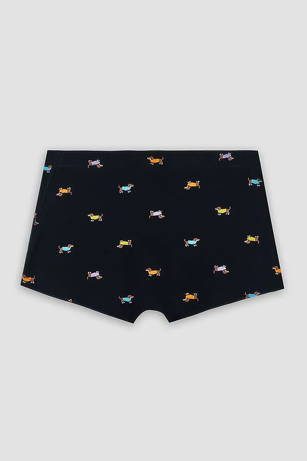 Трусы мужские MARK FORMELLE, таксы на черном - фото 2