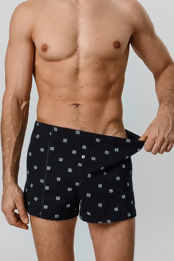 Трусы мужские MARK FORMELLE, голубые квадраты - фото 2