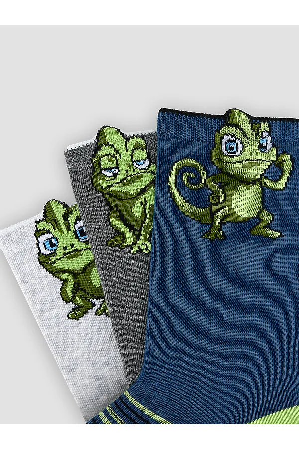 Носки детские (3 пары) MARK FORMELLE, св.сер.мел /т.сер.мел /джинсовый/ - фото 2