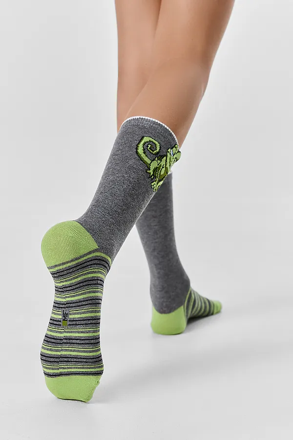 Носки детские (3 пары) MARK FORMELLE, св.сер.мел /т.сер.мел /джинсовый/ - фото 2