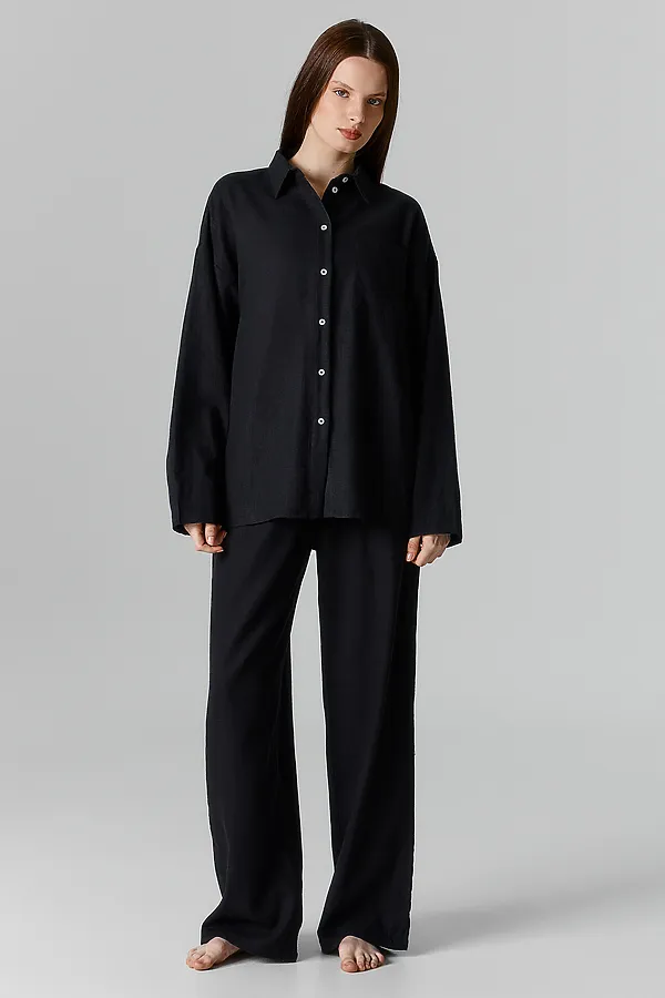 Рубашка женская MARK FORMELLE, черный1 - фото 2