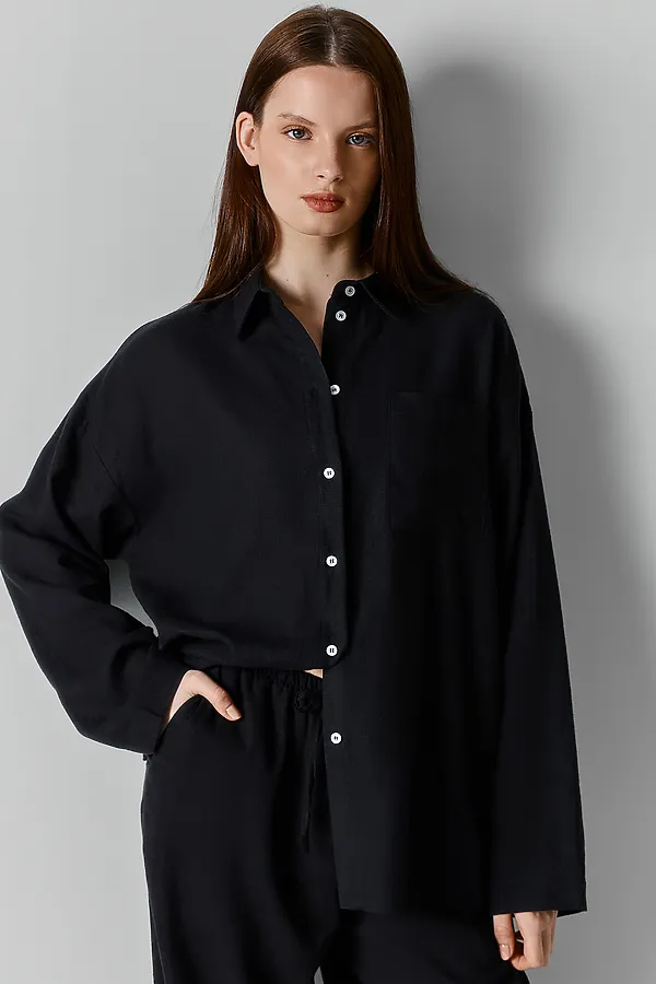 Рубашка женская MARK FORMELLE, черный1 - фото 2