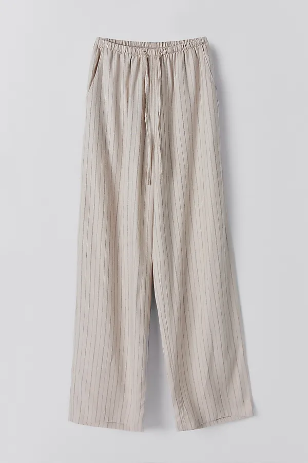 Брюки MARK FORMELLE, полоска на бежевом - фото 2