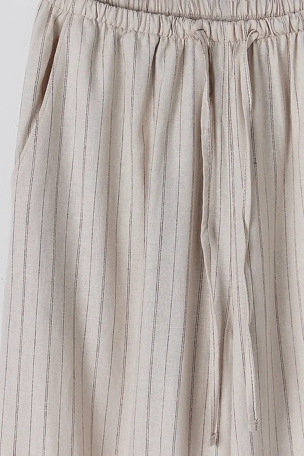 Брюки MARK FORMELLE, полоска на бежевом - фото 2