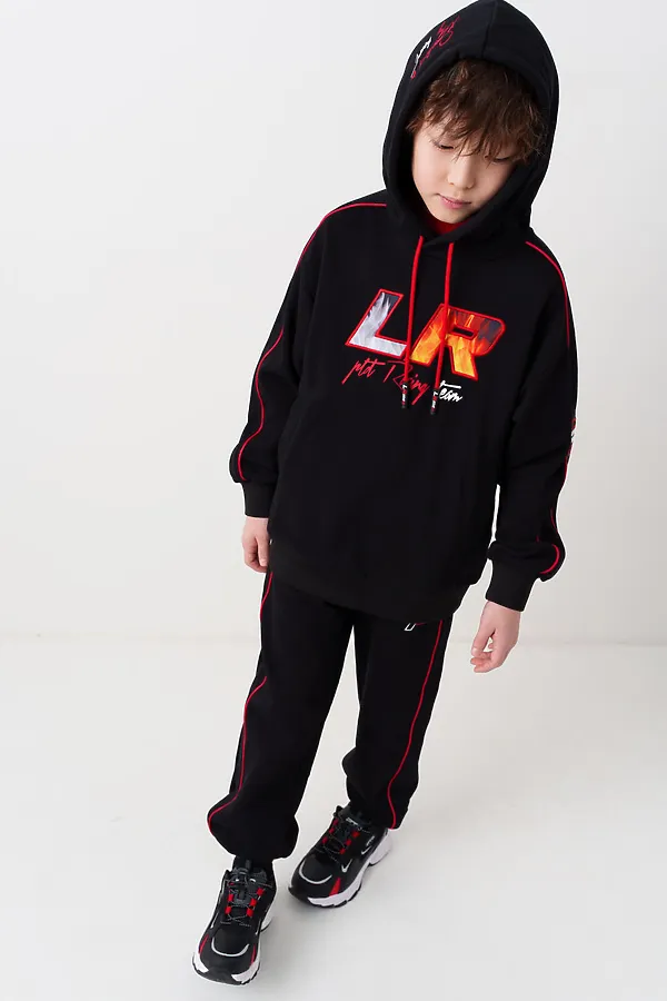 Толстовка трикотажная для мальчиков PLAYTODAY, черный - фото 2